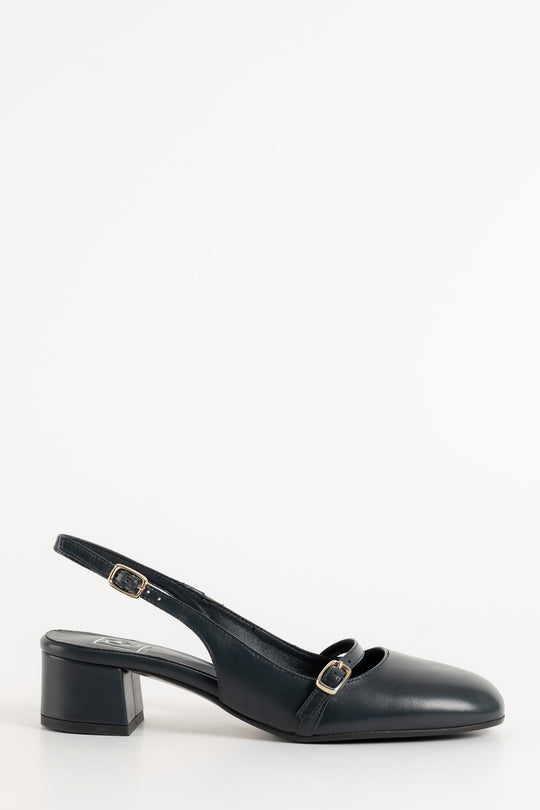 Slingback Pump Blenda 117 | Deep Blue Nappa Leather