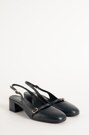 Slingback Pump Blenda 117 | Dark Blue Leather