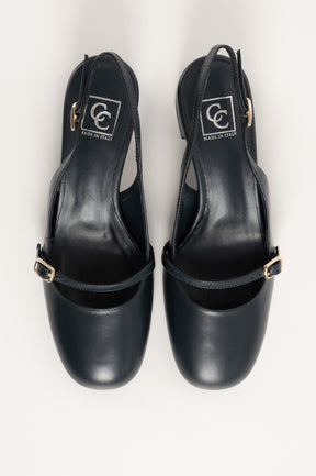 Slingback Pump Blenda 117 | Dark Blue Leather