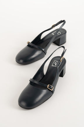 Slingback Pump Blenda 117 | Dark Blue Leather