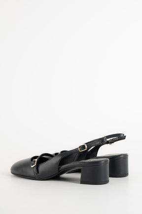 Slingback Pump Blenda 117 | Dark Blue Leather