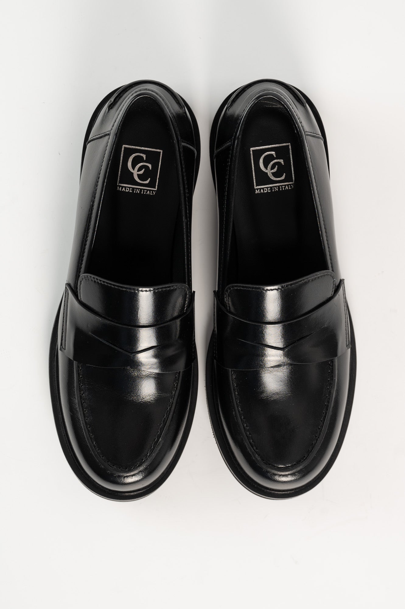 Penny Loafer Egeo 130 | Svart Skinn