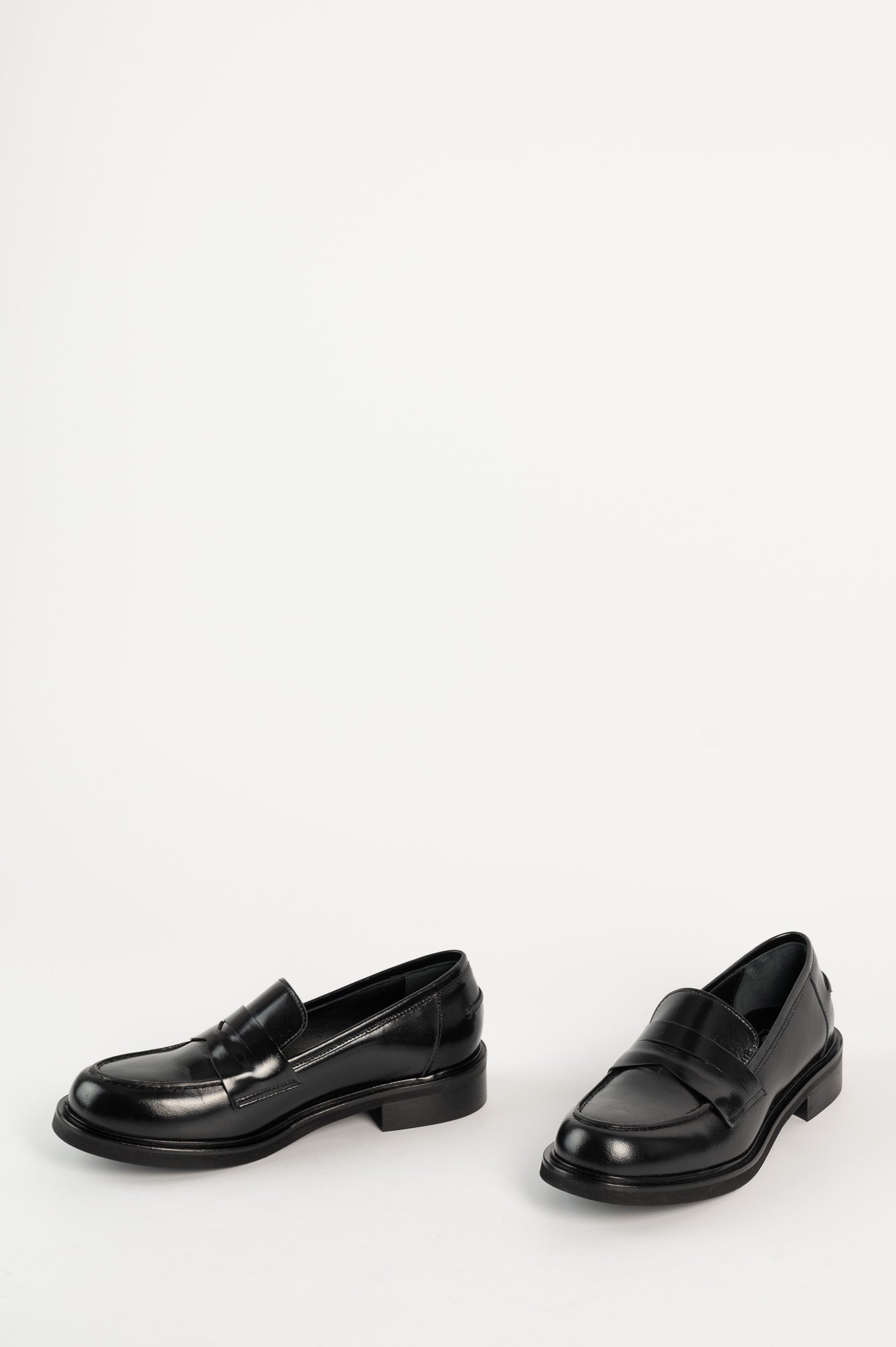 Penny Loafer Egeo 130 | Svart Skinn