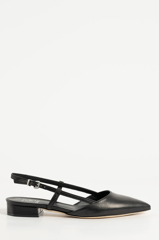 Ballet Flat Wiktoria 172 | Black Leather
