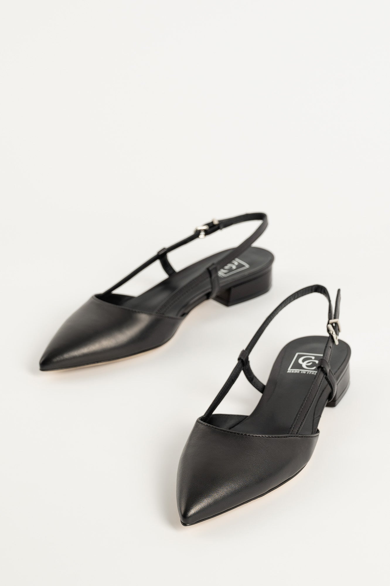 Ballet Flat Wiktoria 172 | Black Leather