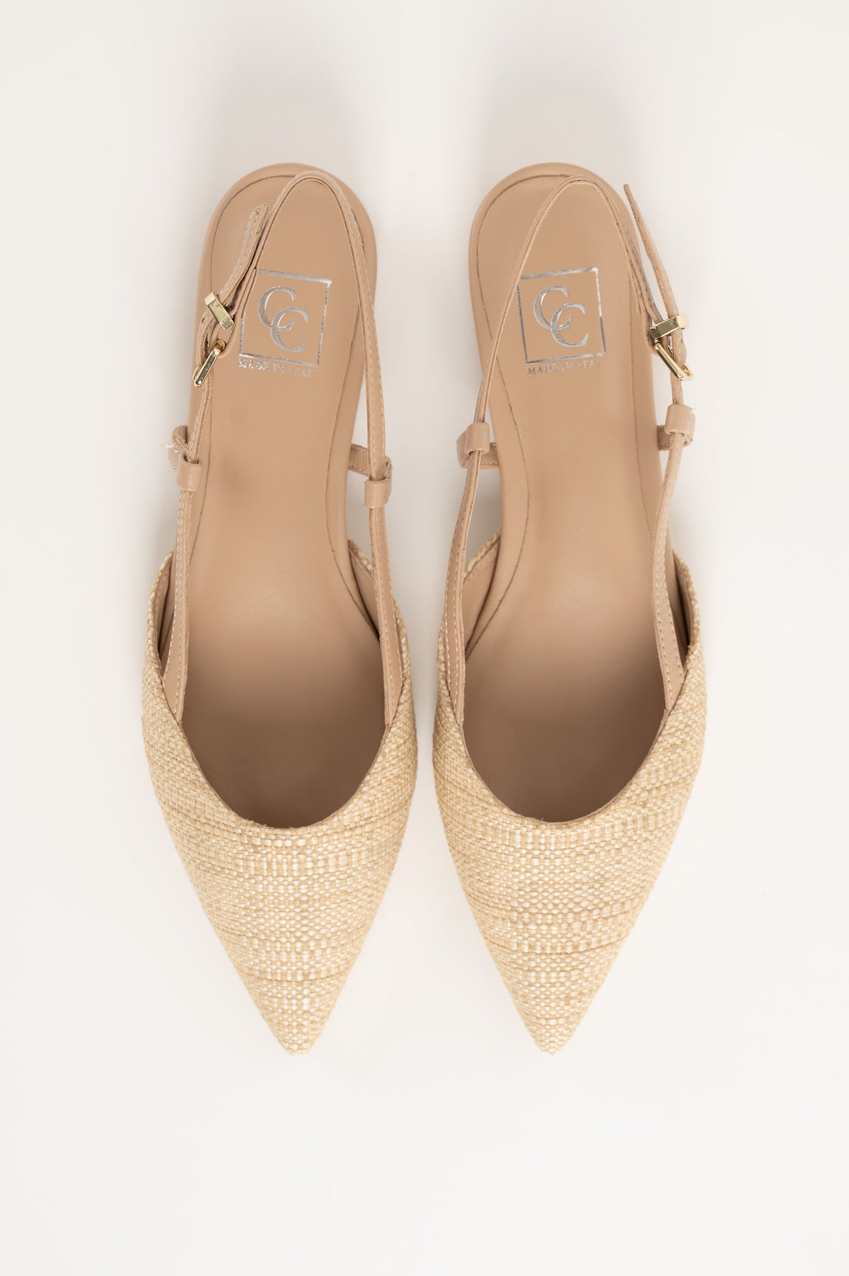 Slingback Flat Julia 264 | Beige Raffia