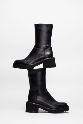Heeled Boot Strada | Noble Black Calf Leather
