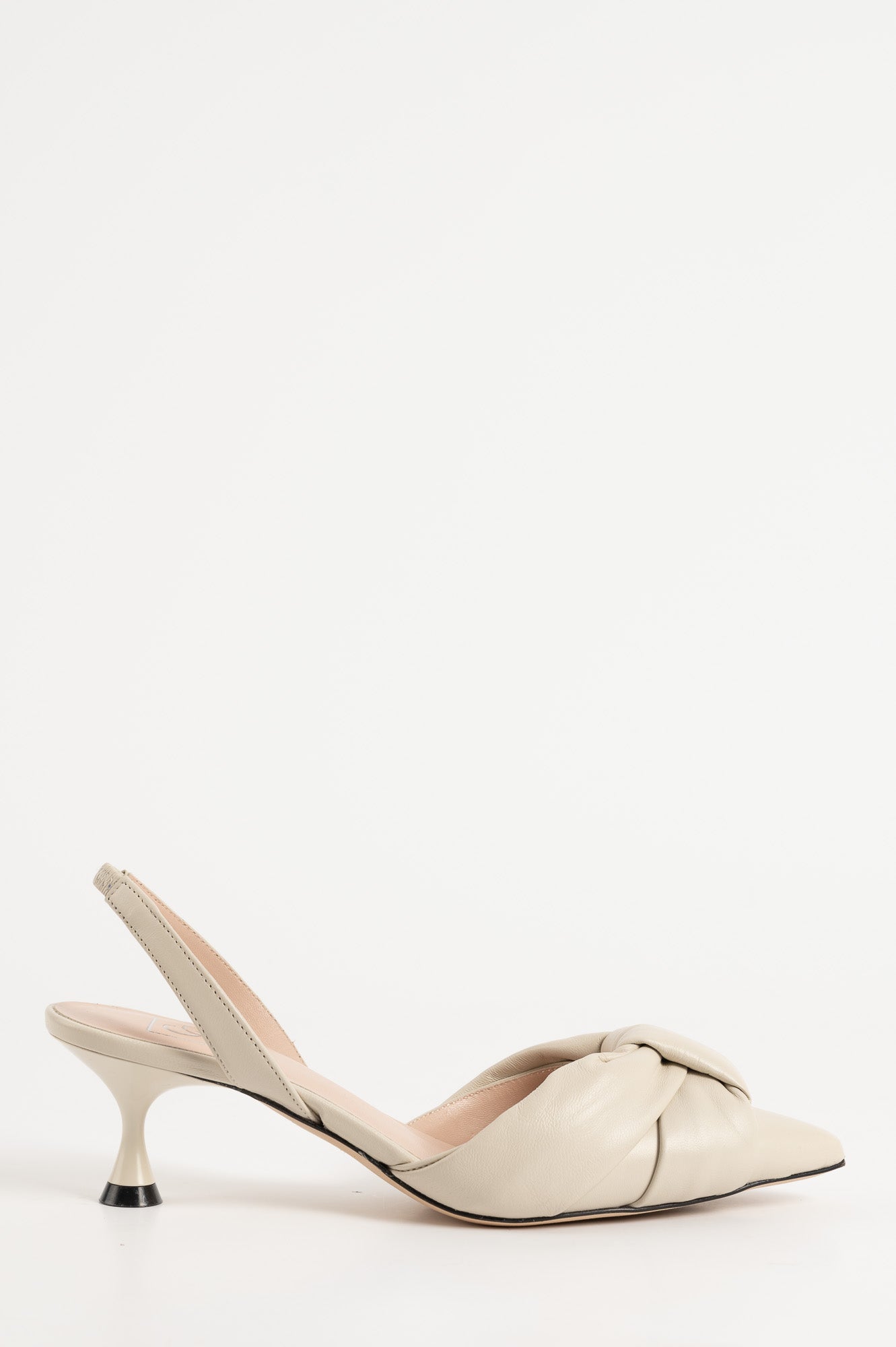 Slingback Pump Rebecca 502 | Vitt Skinn