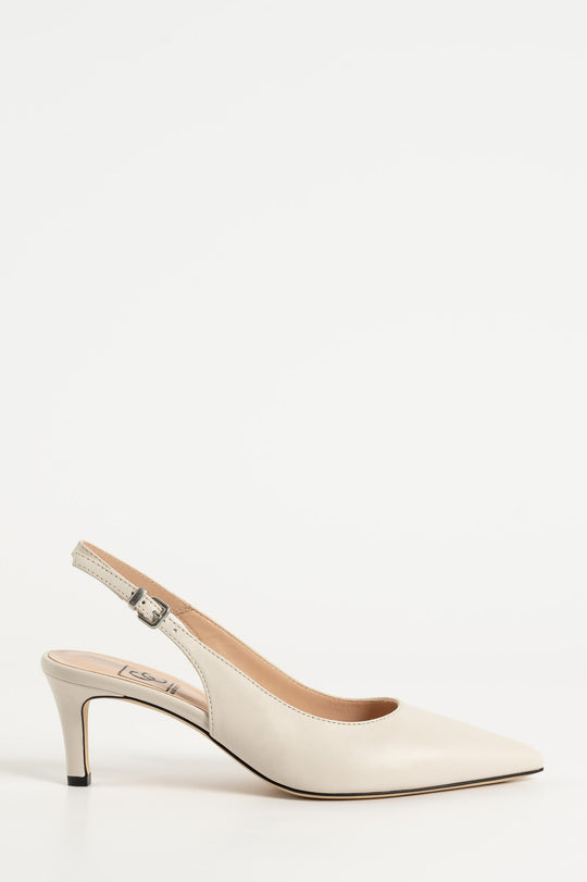 Slingback Pump Agnes 505 | Off-White Nappa Leather
