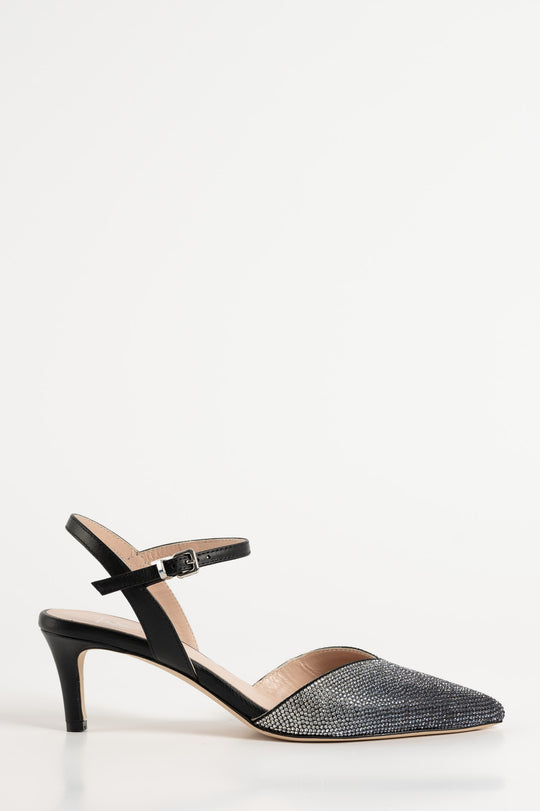 Sparkle Pump Carrie | Black Leather