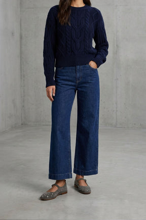 Mary Jane Flat Penelope Studs | Ash Grey Brushed Suede