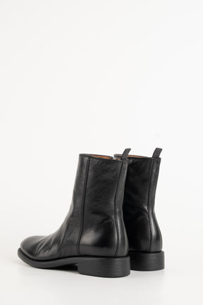 Zipper Boot Salice | Black Calf Leather