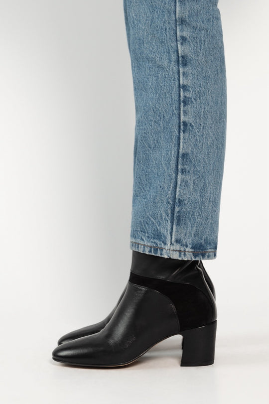 Ankle Boot Salice | Black Leather & Suede