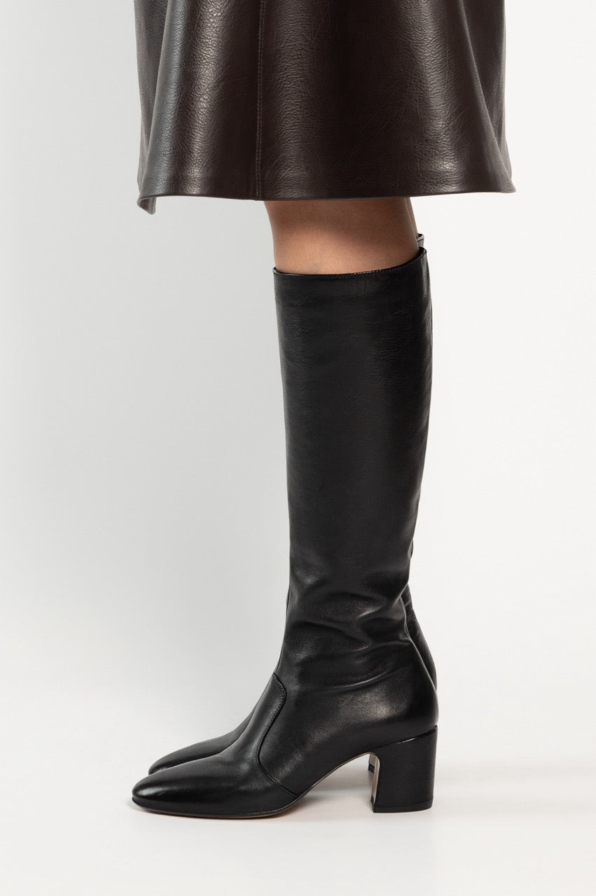 High Boot Salice 188 | Black Leather