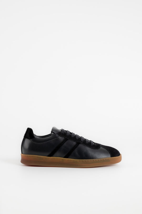 Low-top Sneaker Celeste | Black Leather & Suede