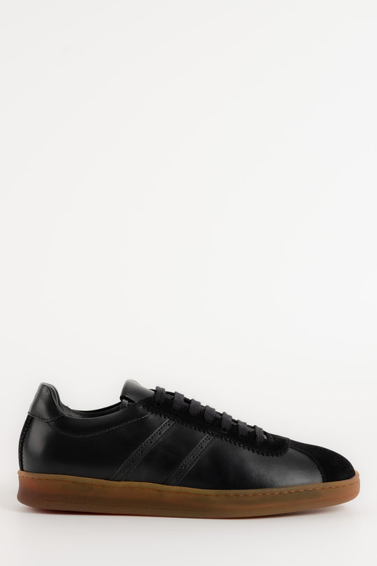 Low-top Sneaker Celeste | Black Leather & Suede