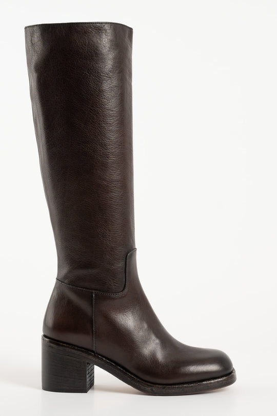 High Boot Corvara | Brown Leather