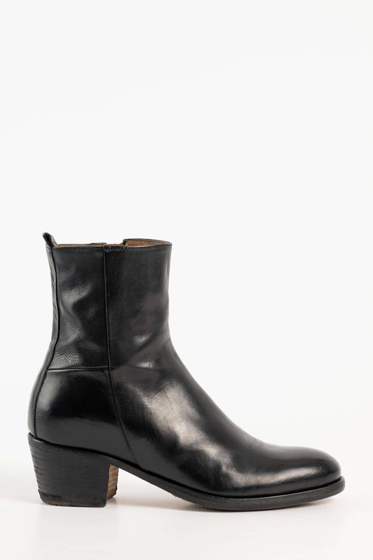 Zipper Boot Linda | Black Leather