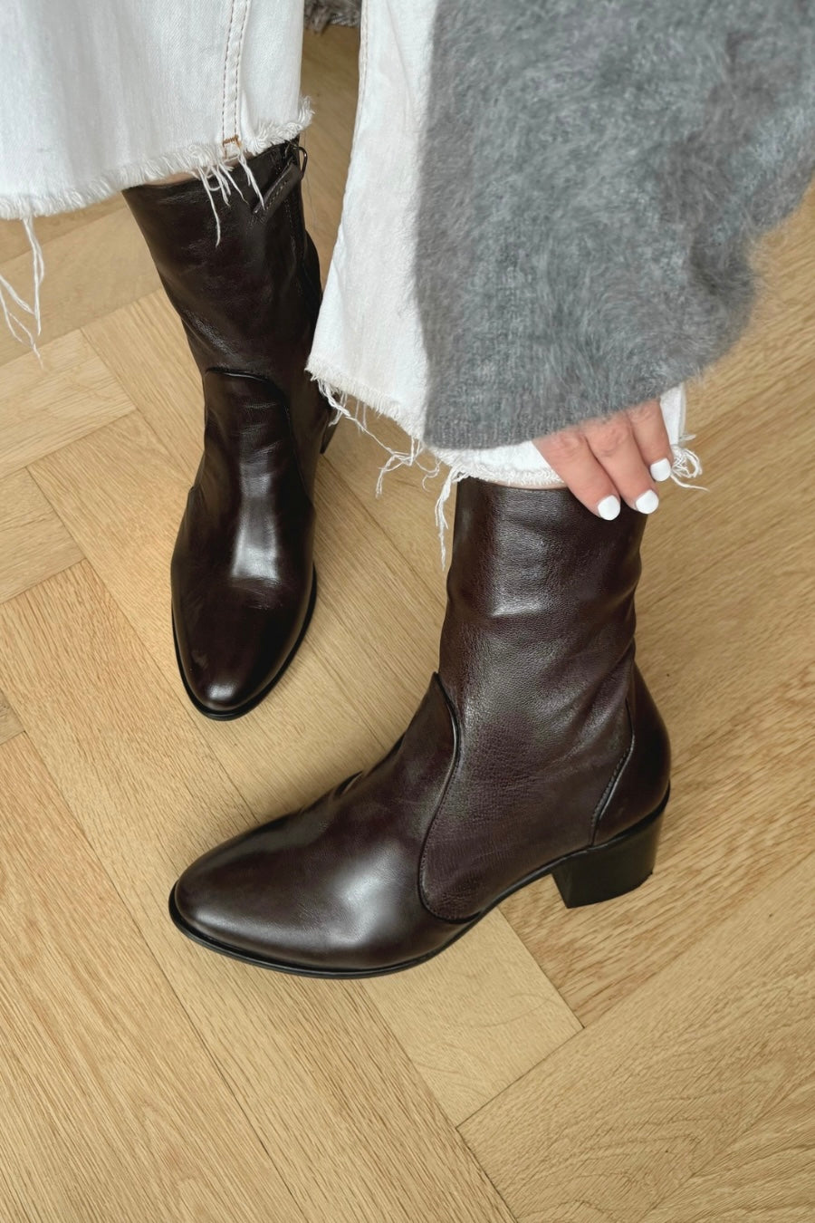 Ankle Boot Viona 001 | Brown Leather