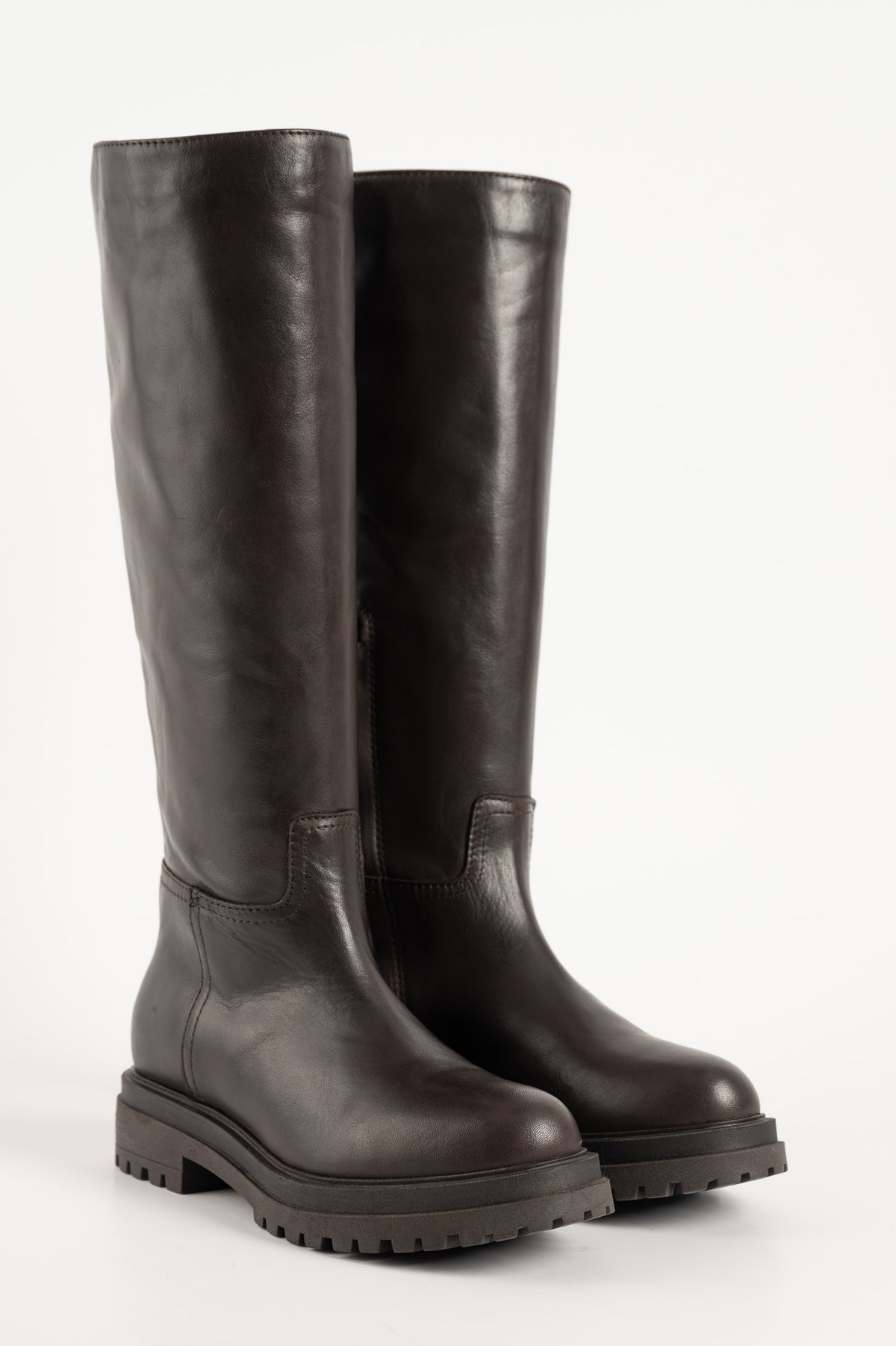 High Boot Gaia 022 | Brown Leather