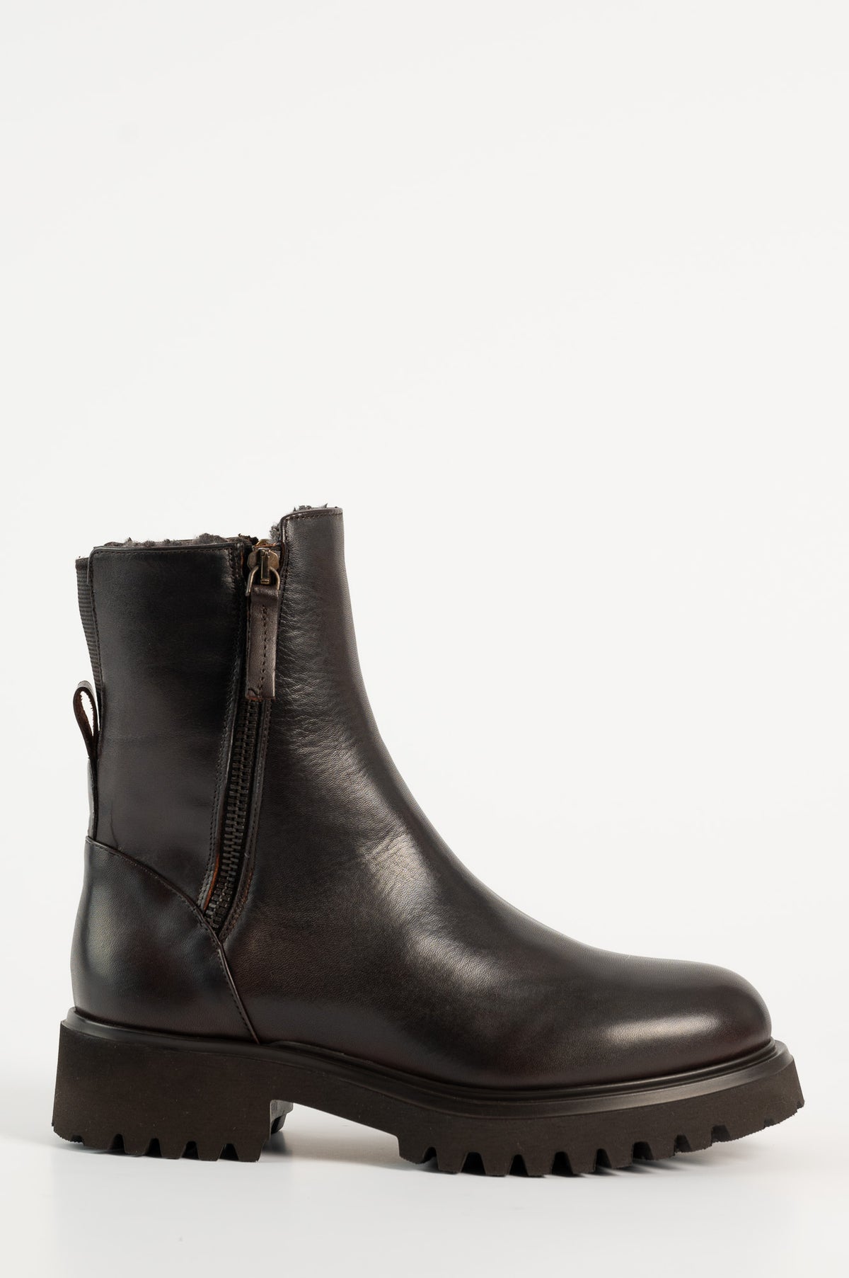 Warm lined Boot Darcy 144 | Brown Leather