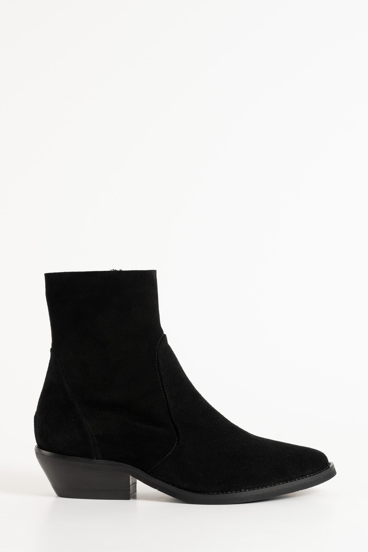 Zipper Boot Sierra | Black Suede
