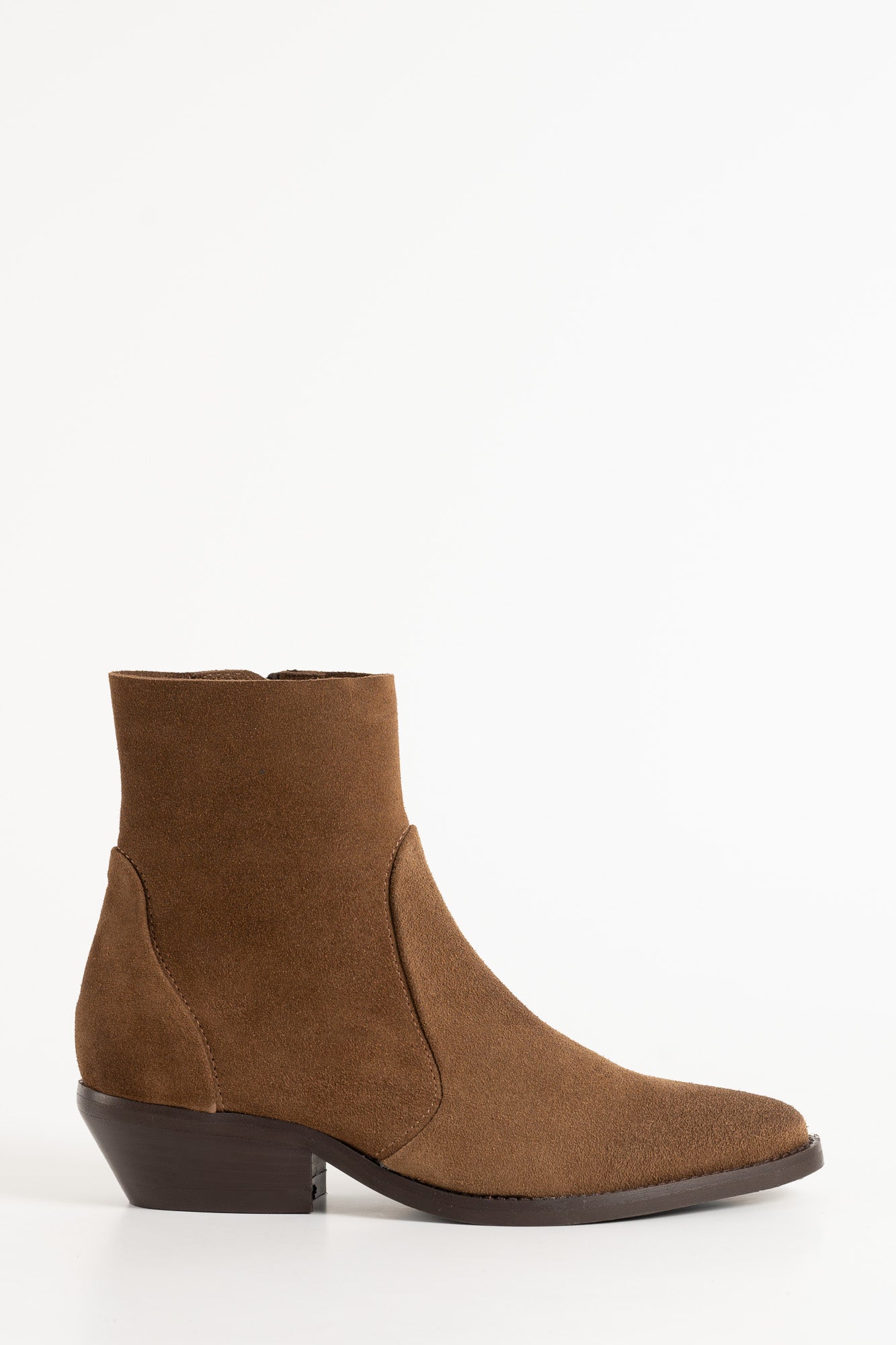 Zipper Boot Sierra | Tobacco Brown Suede