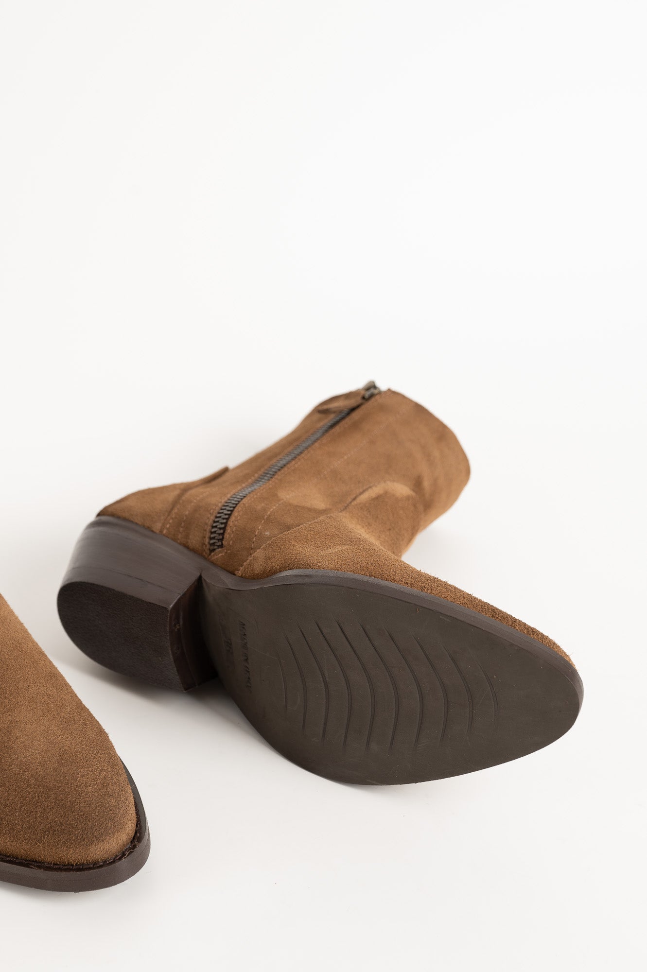 Zipper Boot Sierra | Tobacco Brown Suede