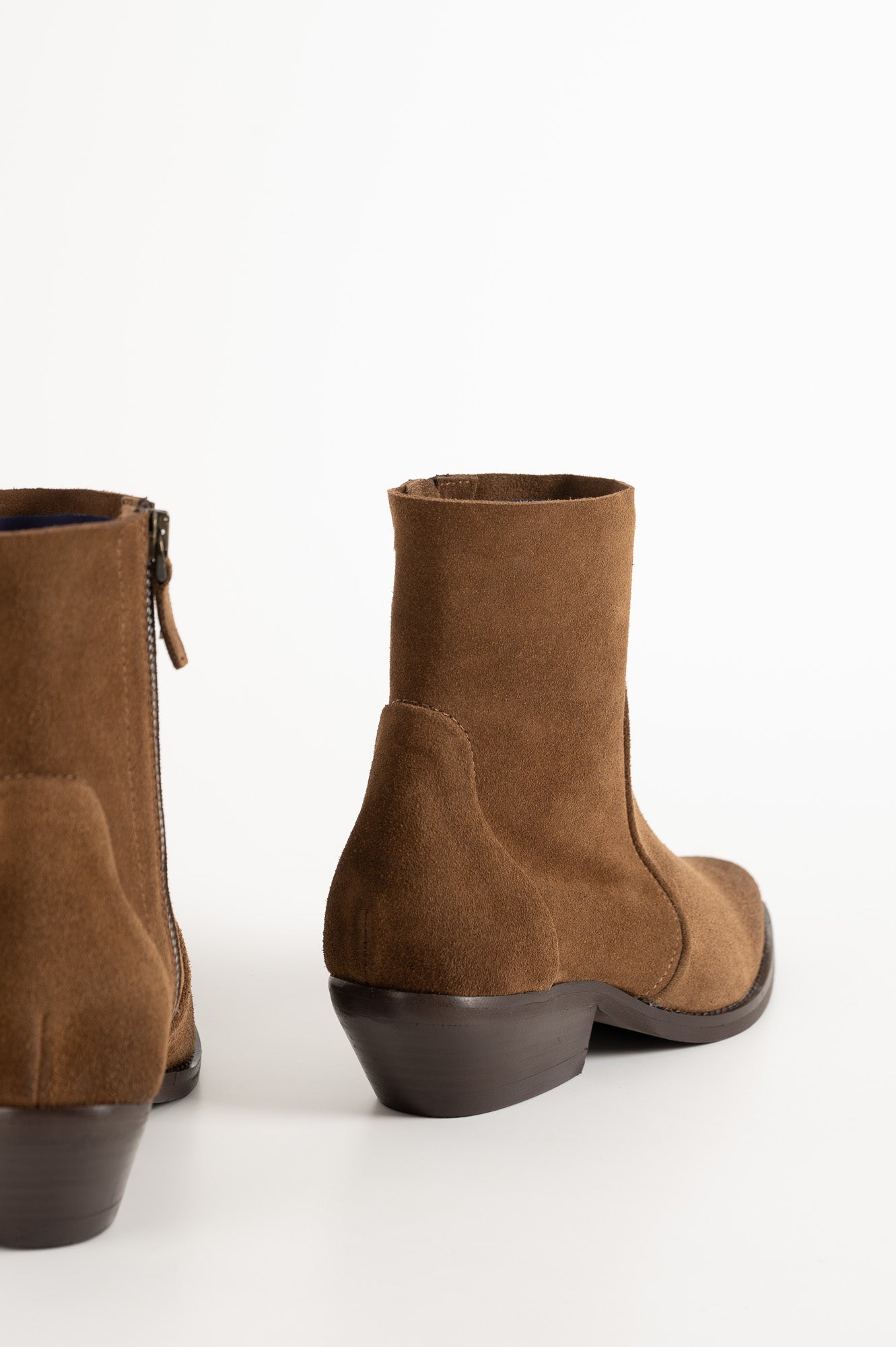 Zipper Boot Sierra | Tobacco Brown Suede