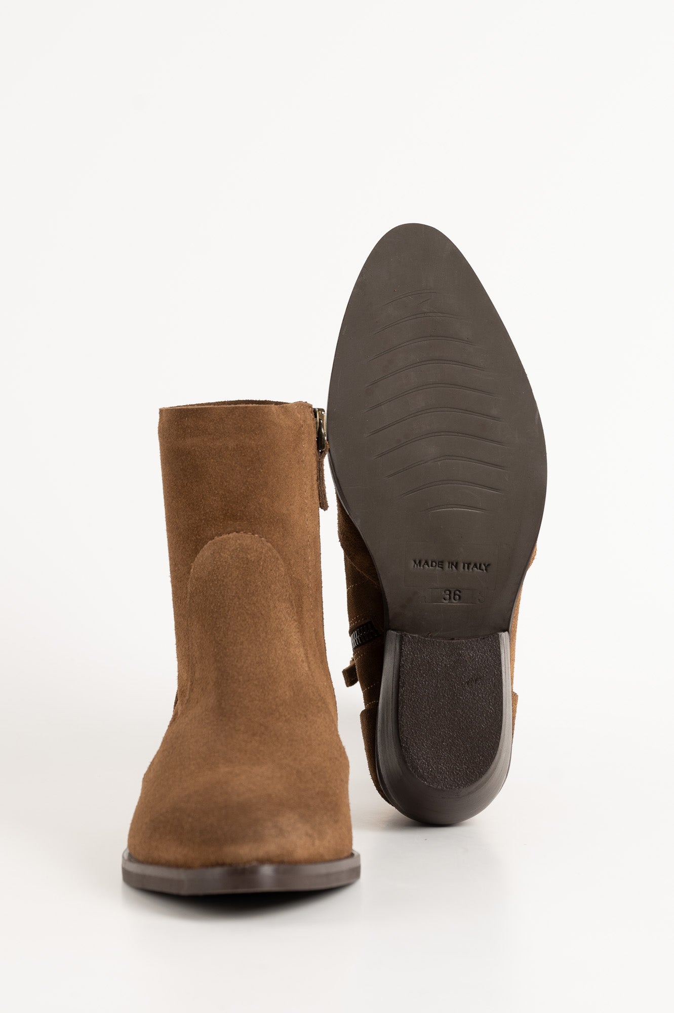 Zipper Boot Sierra | Tobacco Brown Suede