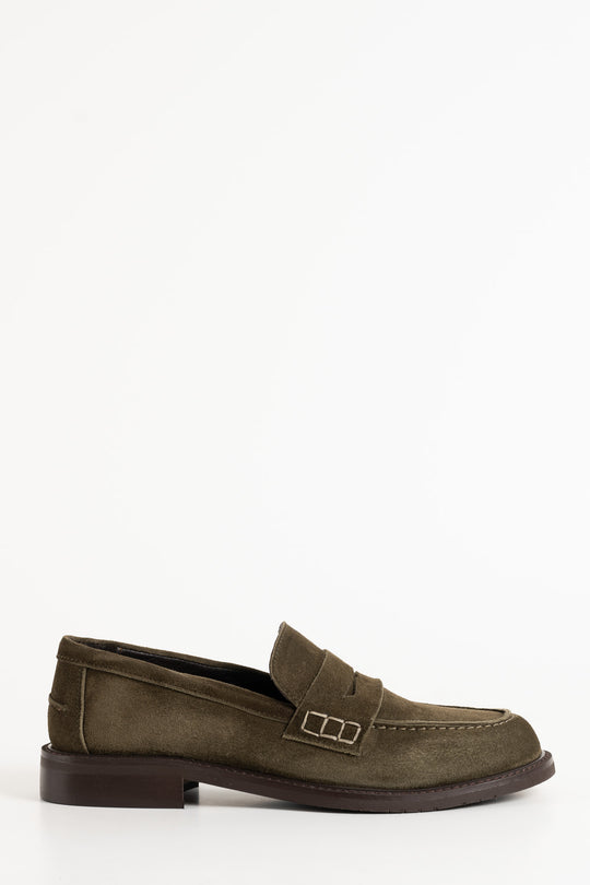 Penny Loafer Luzia | Forest Green Suede