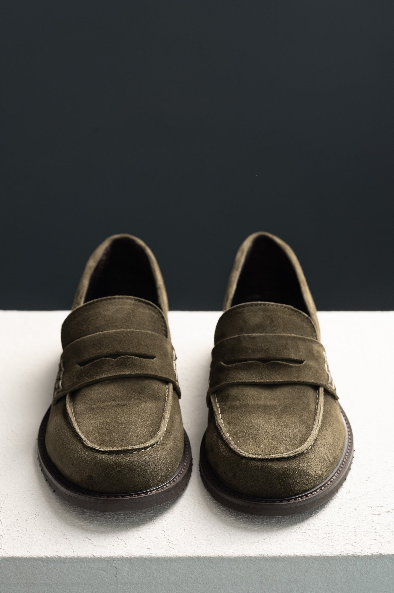 Penny Loafer Luzia | Forest Green Suede