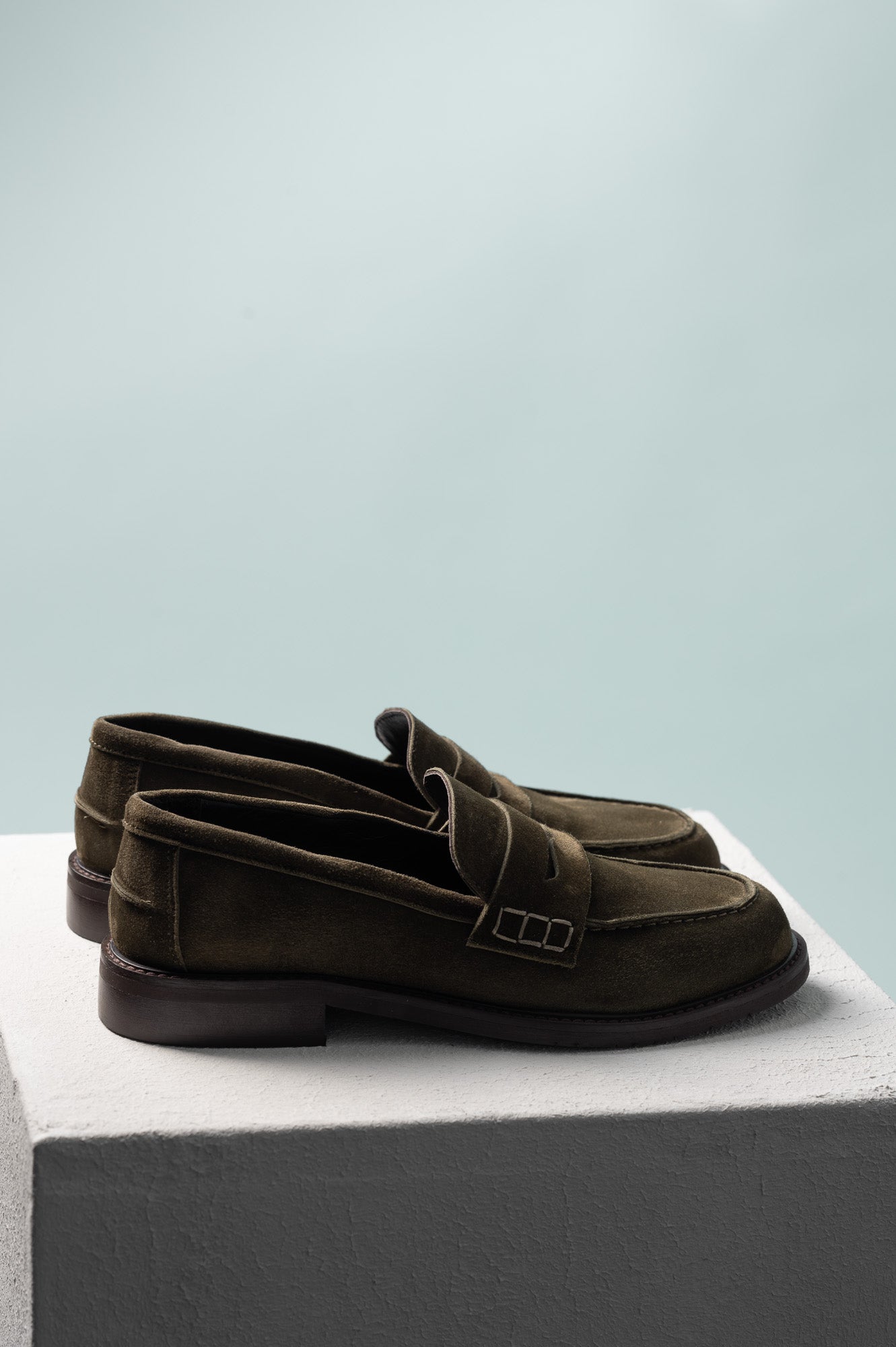 Penny Loafer Luzia | Forest Green Suede