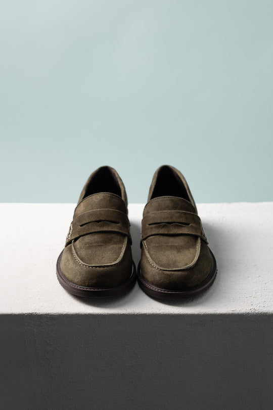 Penny Loafer Luzia | Forest Green Suede