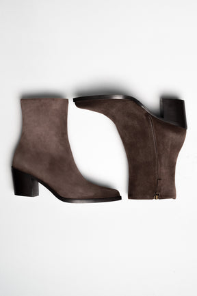 Ankle Boot Chiara | Espresso Brown Suede