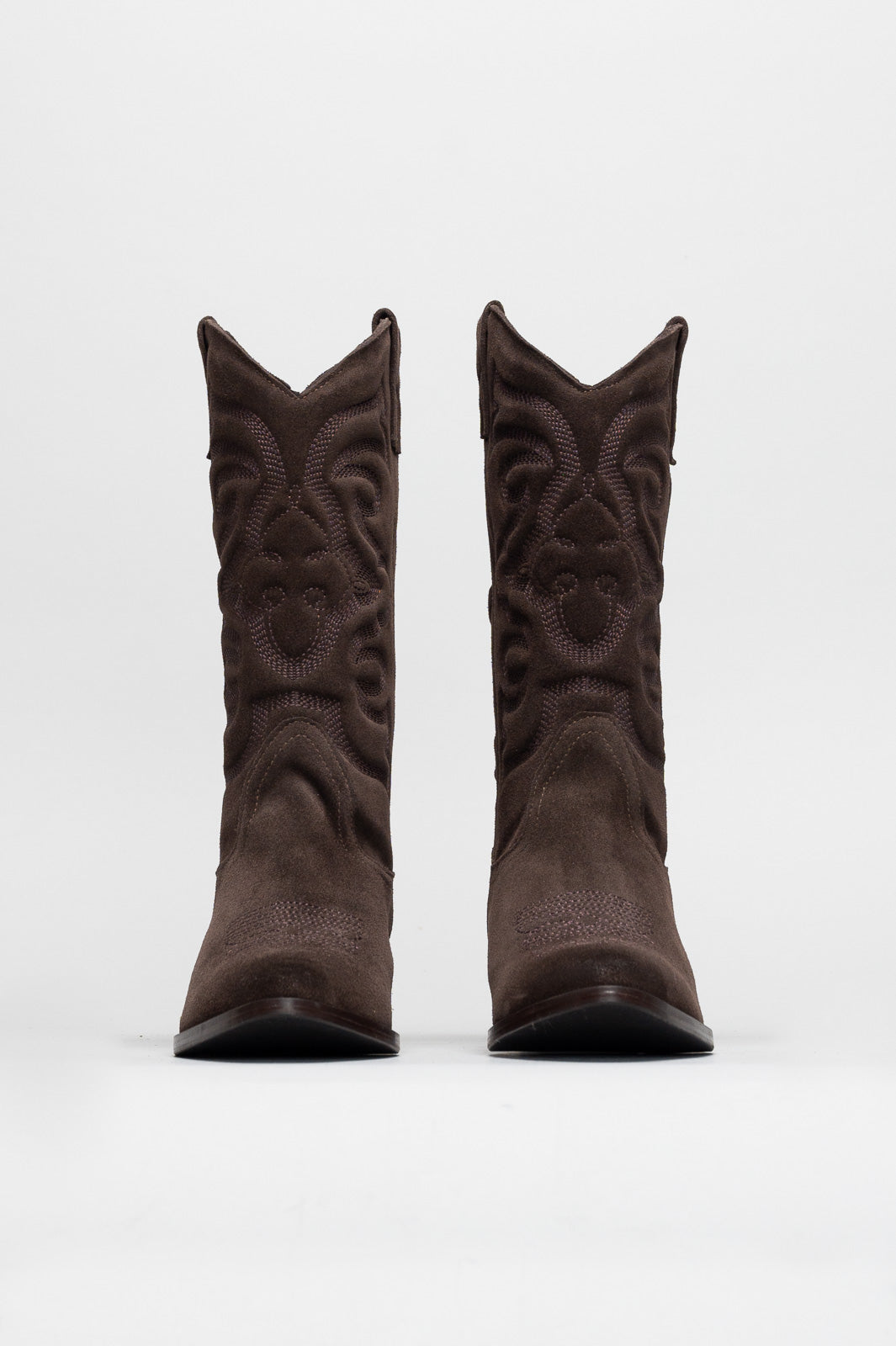 Western Boot Isabelle | Cacao Brown Vintage Suede