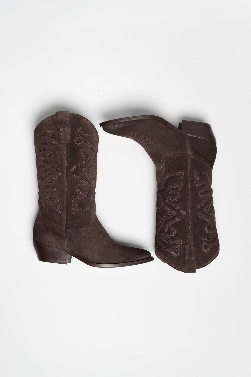 Western Boot Isabelle | Cacao Brown Vintage Suede
