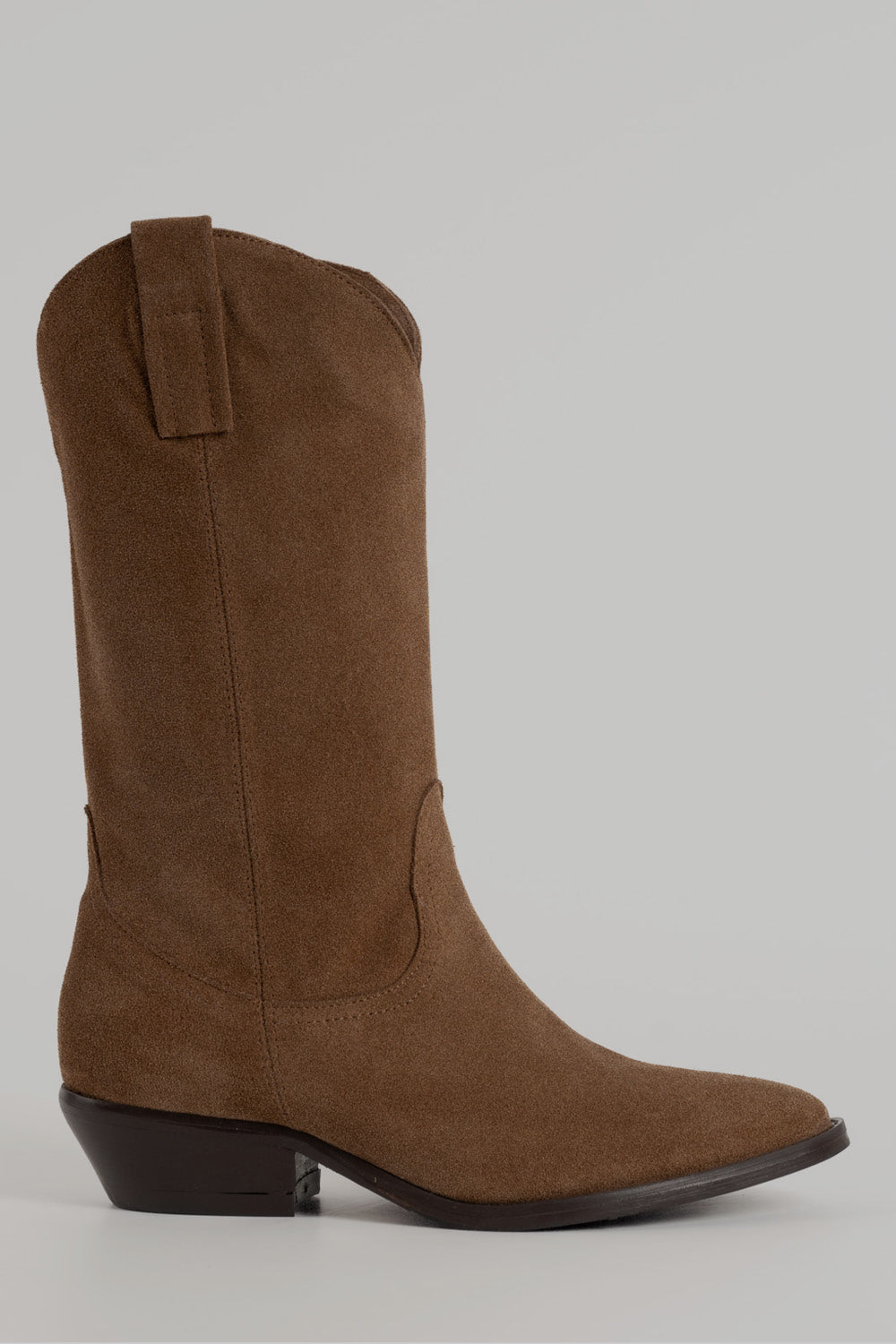 Cuban Boot Isabelle | Tobacco Suede