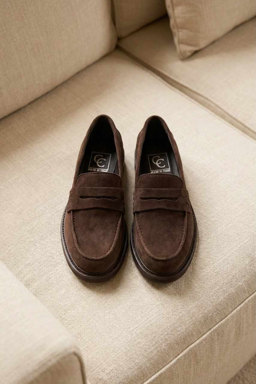 Penny Loafer Luzia | Cacao Brown Suede