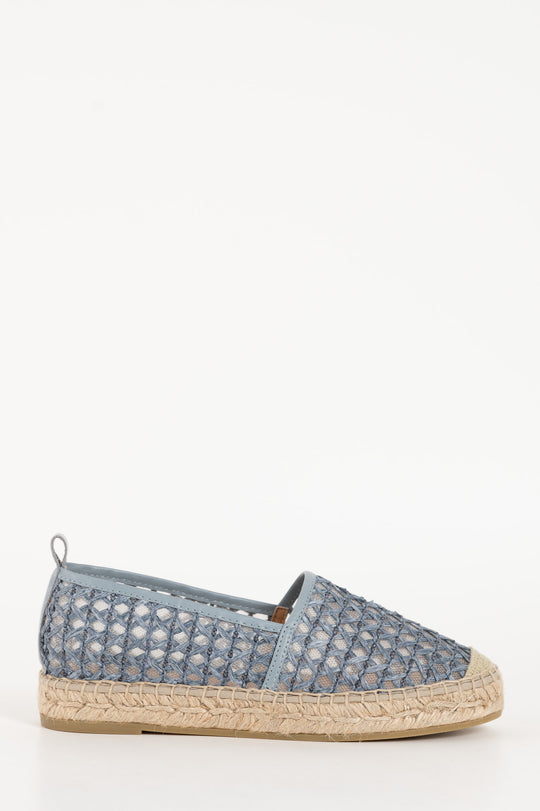 Mesh Espadrille Vitoria | Blue Fabric