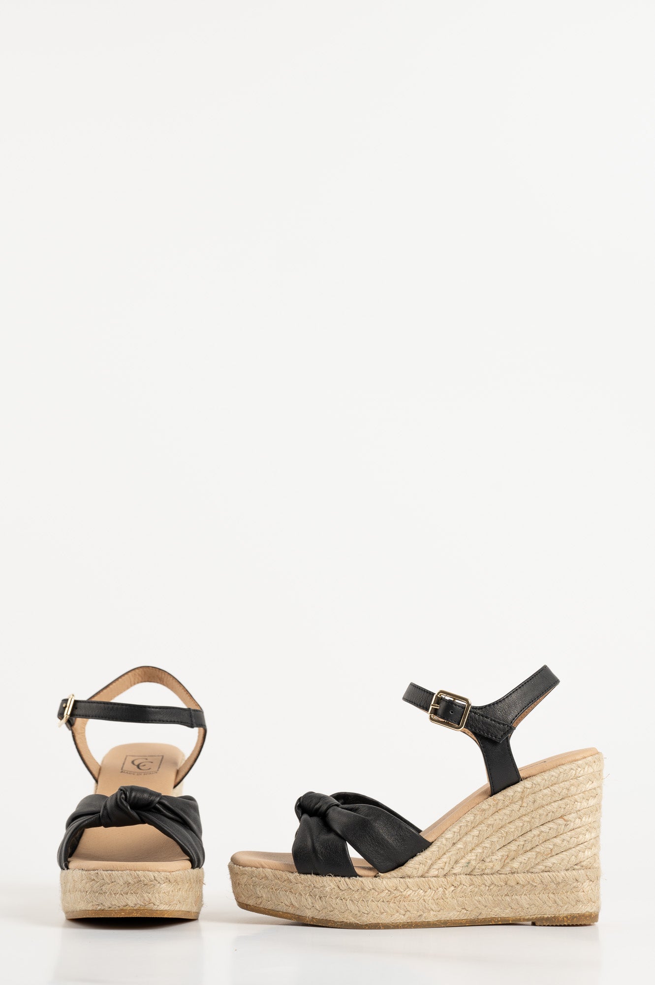 Espadrille Venice 052 | Black nappa leather