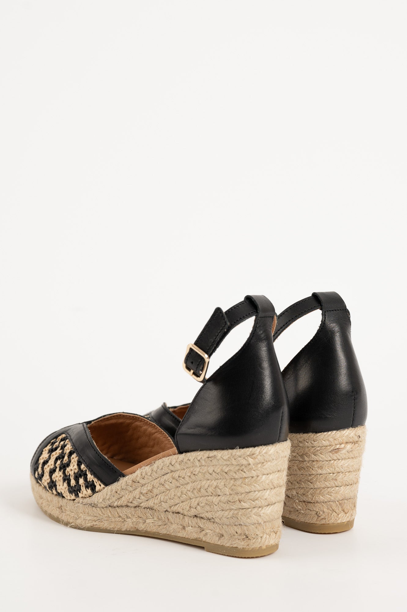 Espadrill Laura 062 | Svart Skinn