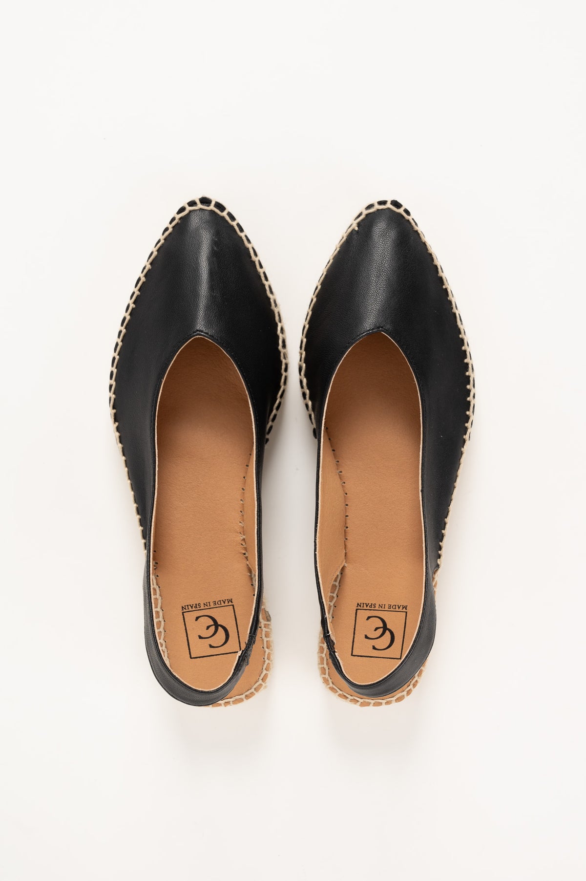 Espadrille Girona 127 | Black Nappa Leather