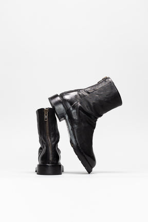 Zip Boot Texano | Ink Black Calf Leather
