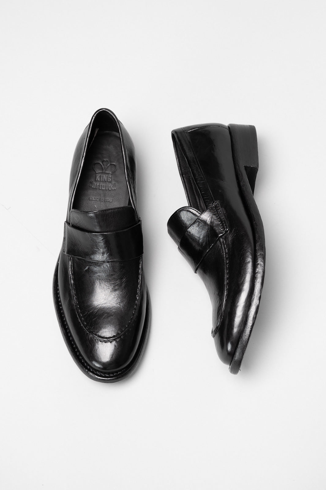 Loafer Capici | Black Washed Calf Leather