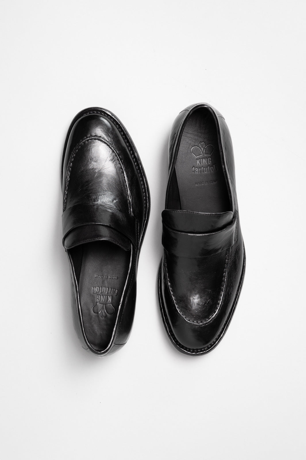 Loafer Capici | Black Washed Calf Leather