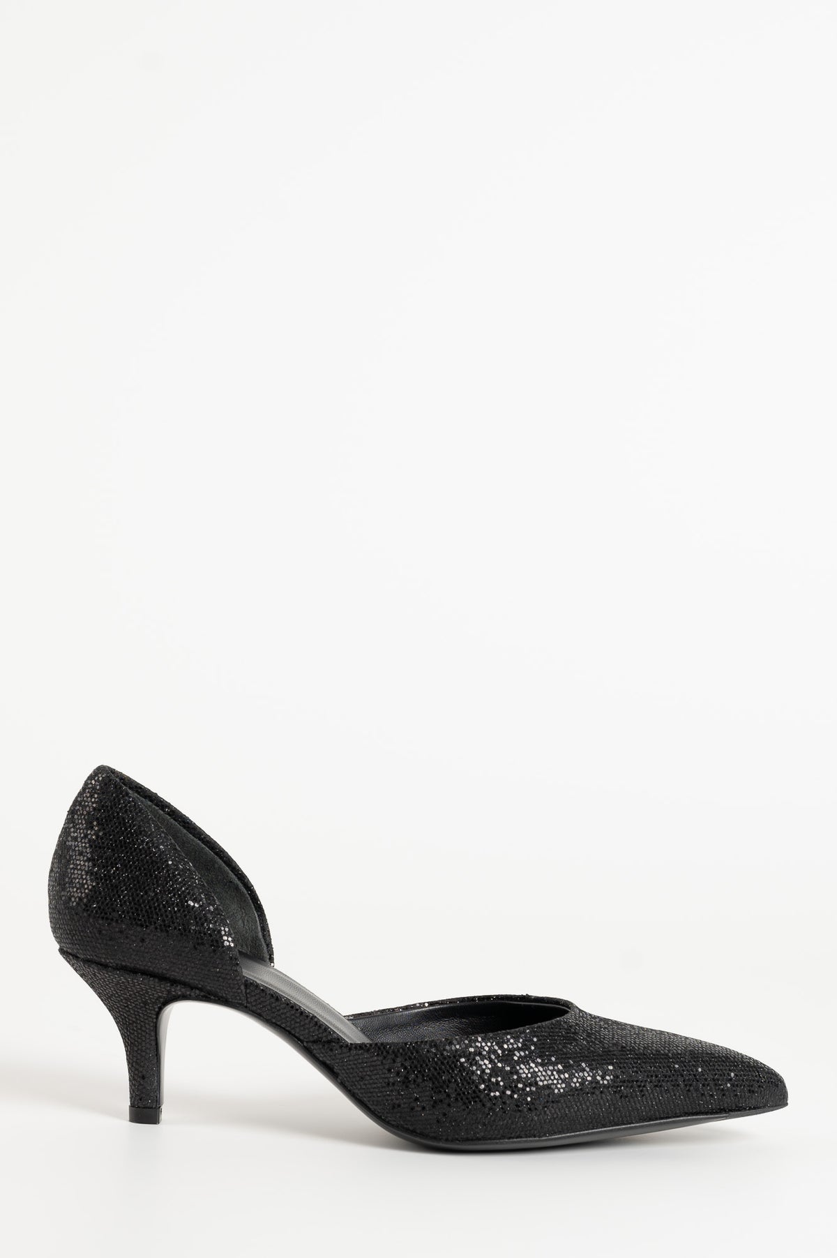 Pump Leoni 473 | Black Glitter 6cm