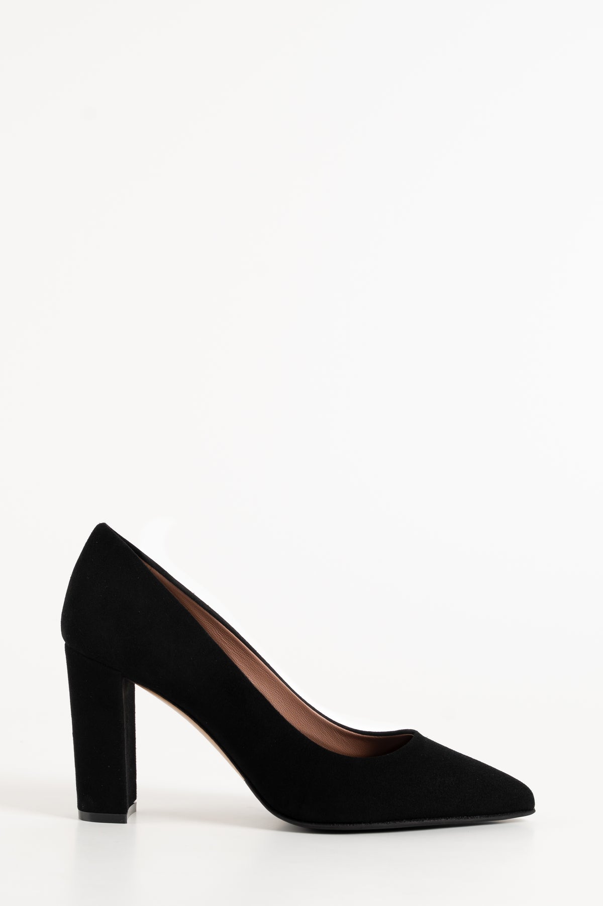 Classic Pump Block 8cm | Black Suede