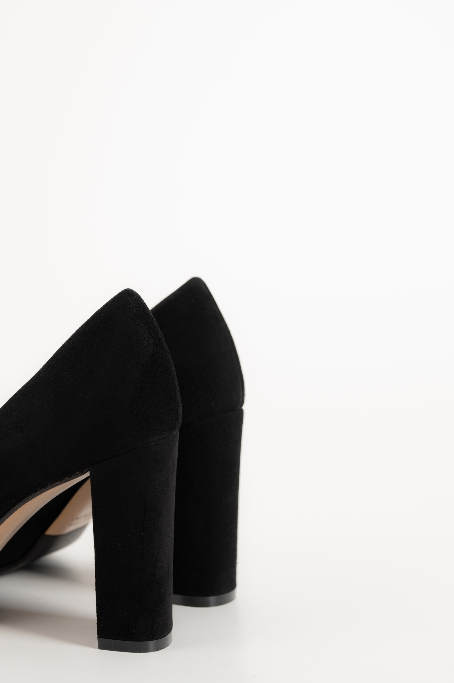 Classic Pump Block 8cm | Black Suede
