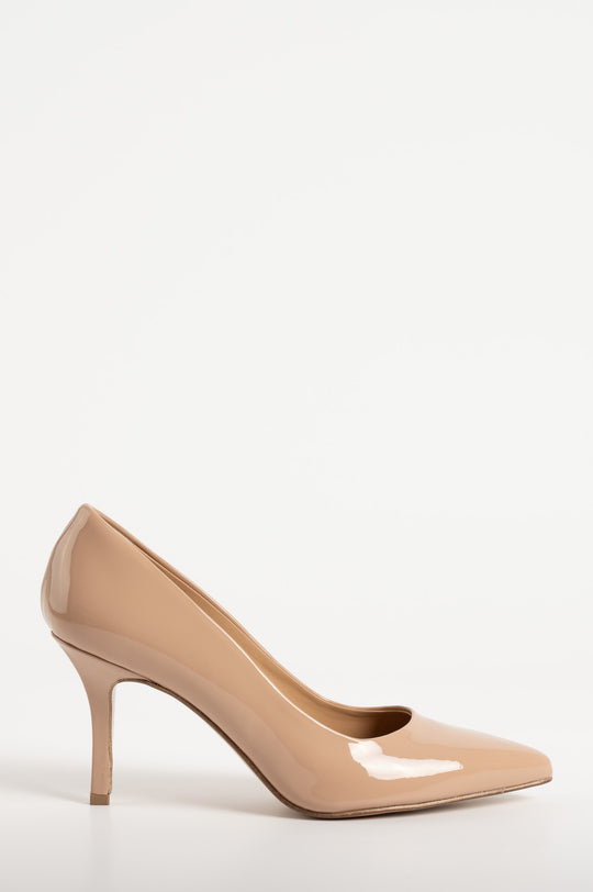 Classic Pump Stiletto 8cm | Blush Beige Patent Leather